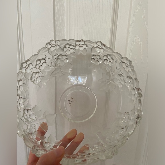 walther crystal mikasa west germany carmen '80's heavy serving bowl - Picture 8 of 16